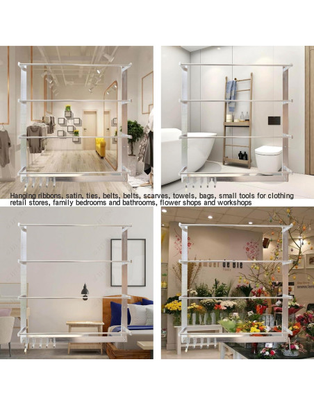 Soporte de exhibición de pared Kunghei para bufandas y cinturones