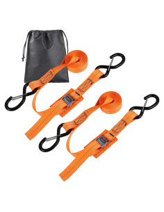 Correas de Sujeción Moroinriz 1" x 2.5M Naranja - Paquete de 2