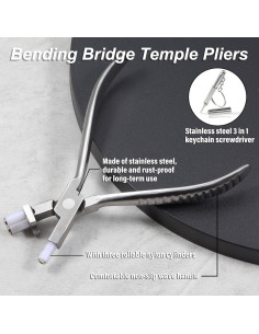 Pinzas de Templo Flexible 15 cm Trident con Destornillador 2