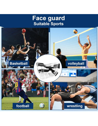 Protector Facial Deportivo FDFuZhao para Nariz Rota Ajustable