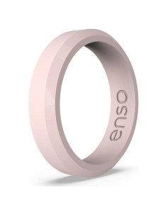 Anillo de Boda de Silicona Enso Bevel Thin 5.08mm Rosa