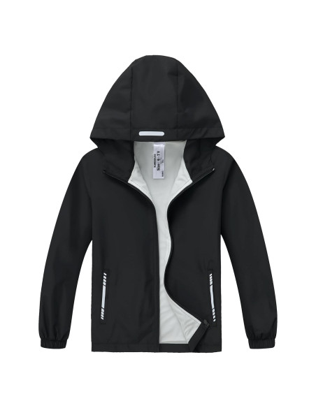 Chaqueta de lluvia impermeable ET01 para niños 6-7 años