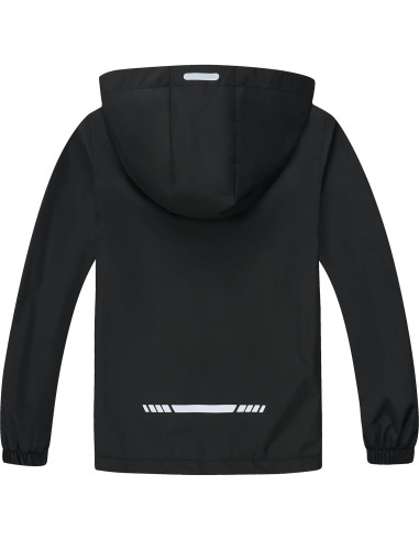 Chaqueta de lluvia impermeable ET01 para niños 6-7 años