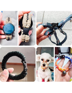 100 Hebillas de Liberación Rápida 1cm Plástico Duradero Paracord 2