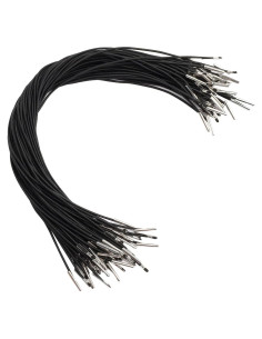 50 Cuerdas Elásticas de 30 cm con Extremos de Metal Fampery