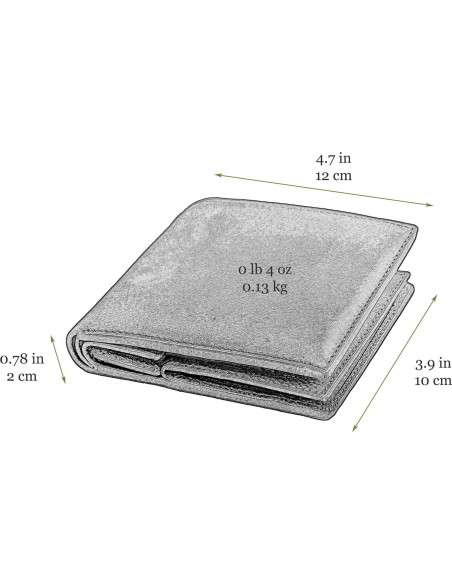 Billetera de Cuero Time Resistance para Hombres - Bifold Rojo