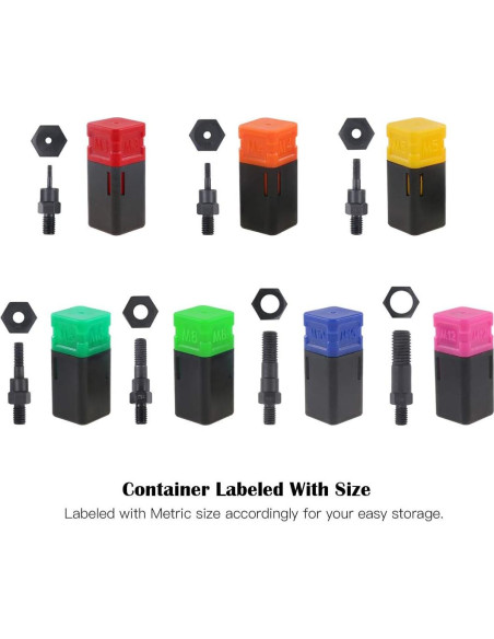 Juego de Pernos y Tuercas Hilitchi Métrico 7PCS M3 a M12