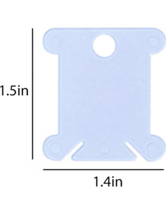 Bobinas de Hilo de Bordado 50 Pcs Plástico Organizador Duradero 2