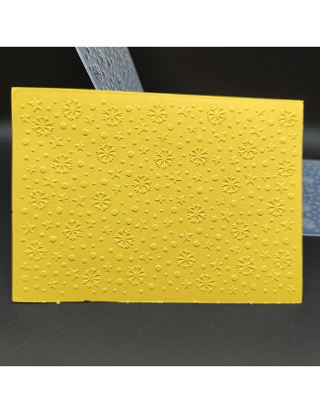 Carpeta de Relieve Plástico A6 Copos de Nieve Guanyu