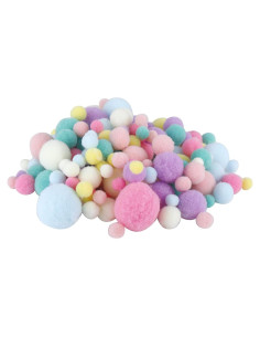 Pompones de alta elasticidad 150PCS colores variados DIY