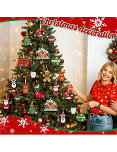 24 Kits de Manualidades Navideñas FuWeave de Fieltro DIY 2