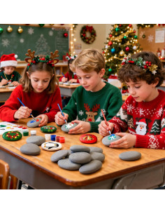 Simetufy 30 Rocas para Pintar 8.4-11.4 cm para Manualidades 2