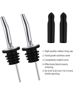 Pafusen 24 Vertedores de Botellas de Licor Acero Inoxidable 2