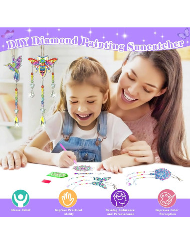 Kit de Pintura de Diamantes 5D HYXBXSS para Niños 6-12 Años