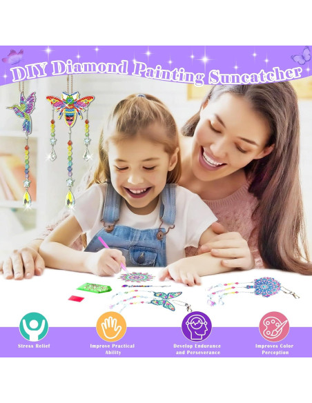 Kit de Pintura de Diamantes 5D HYXBXSS para Niños 6-12 Años