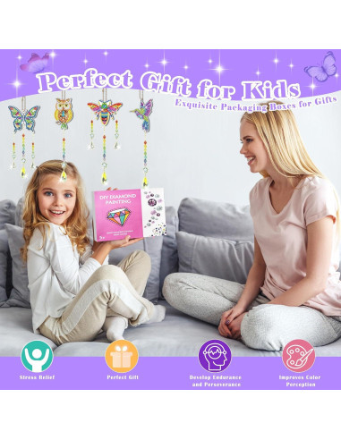 Kit de Pintura de Diamantes 5D HYXBXSS para Niños 6-12 Años