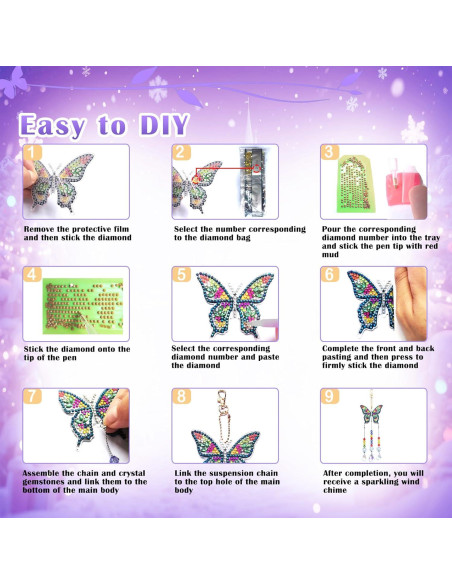 Kit de Pintura de Diamantes 5D HYXBXSS para Niños 6-12 Años