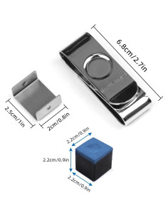 Clip de Tiza Magnético Scott Edward para Billar con Tiza 2