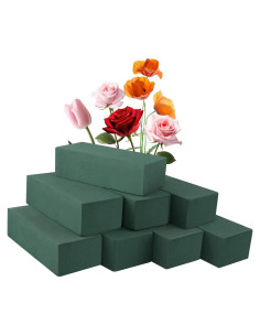 8 Bloques de Espuma Floral Pimoys 19.81x8.89x6.10 cm para Arreglos