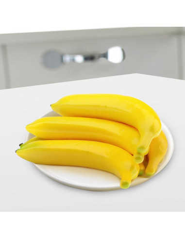 12 Plátanos Artificiales Realistas Princess Bling 18.5 cm