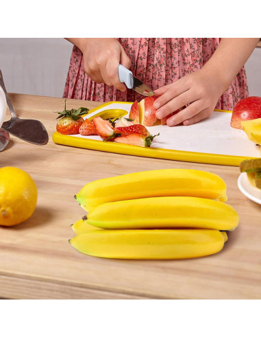 12 Plátanos Artificiales Realistas Princess Bling 18.5 cm