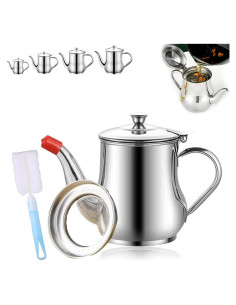 Filtro de Aceite de Acero Inoxidable AODGHC 0.51L con Colador