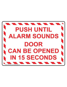 Etiqueta Adhesiva ComplianceSigns 4-Pack Vinilo 12.7x8.9 cm