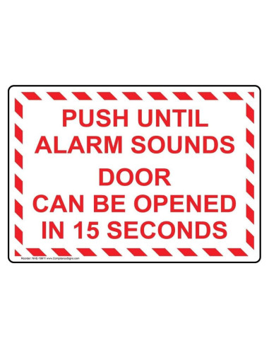 Etiqueta Adhesiva ComplianceSigns 4-Pack Vinilo 12.7x8.9 cm