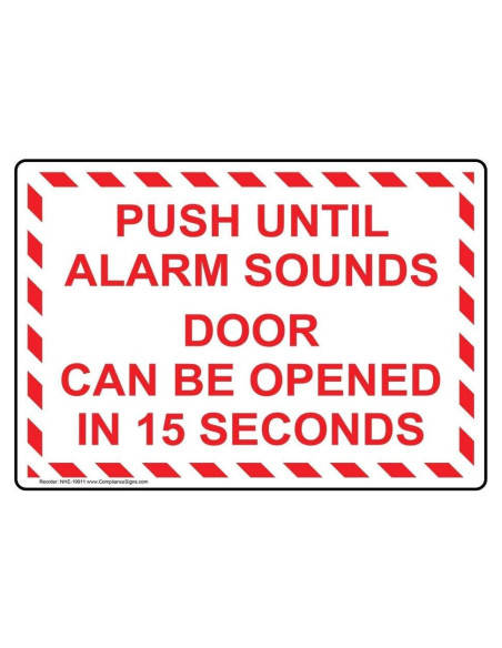 Etiqueta Adhesiva ComplianceSigns 4-Pack Vinilo 12.7x8.9 cm