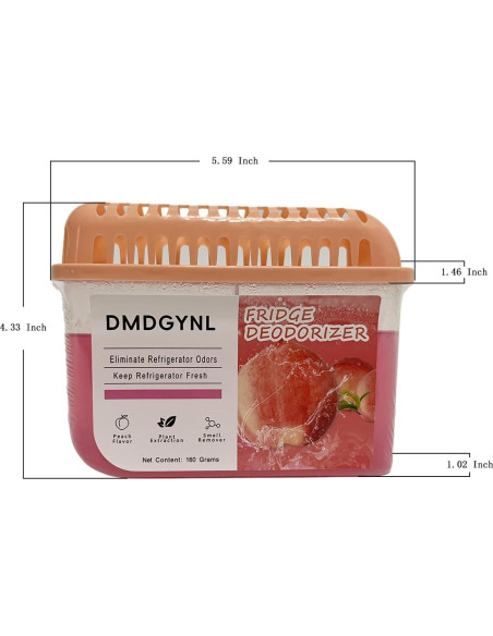 Desodorante de Refrigerador DMDGYNL Durazno 2 Pcs Efectivo