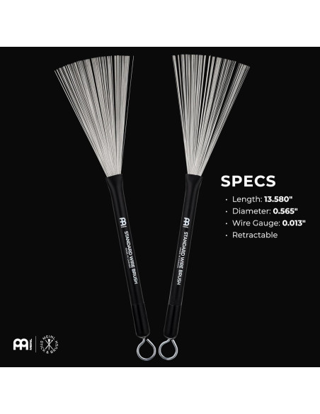 Cepillos de Alambre Meinl SB300 para Batería - 34.5 cm