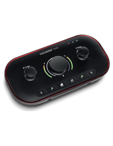 Focusrite Vocaster Two - Interfaz de Podcasting USB-C, 2 Micrófonos