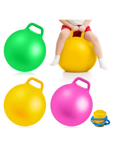 Bolas Saltarinas Inflables Lewtemi 45 cm 3 Pcs con Mangos