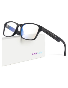 Gafas de Bloqueo de Luz Azul ANYLUV 4579 Unisex Negro Mate