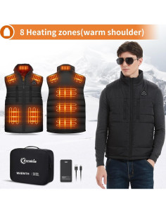Chaleco Térmico Eléctrico FERNIDA 7.4V 16000mAh Hombre Mujer 2