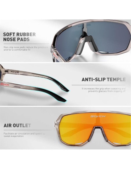 Gafas de Ciclismo SCVCN DZ-S63 Polarizadas UV400