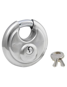Cerradura de disco Master Lock 40DPF acero inoxidable 70mm
