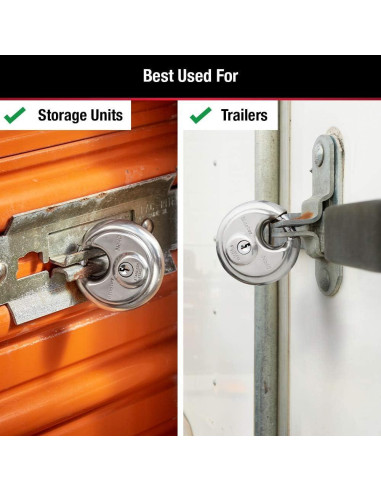 Cerradura de disco Master Lock 40DPF acero inoxidable 70mm