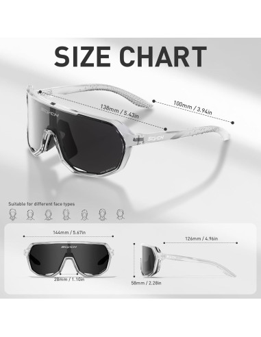 Gafas de Ciclismo SCVCN DZ-S63 UV400 Polarizadas