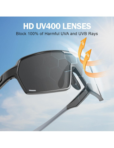 Gafas de sol deportivas ACBLUCE Kc04-09 UV400 TR90