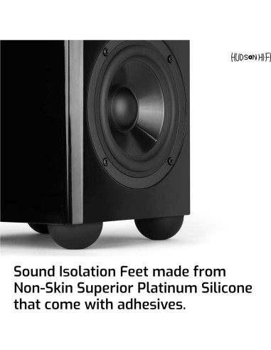 Pies de Aislamiento de Silicona Hudson Hi-Fi - 8 Almohadillas Antideslizantes