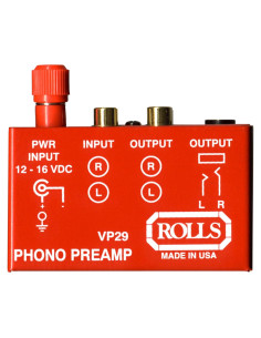 Phono Preamp VP29 Rojo - Amplificador RIAA para Tocadiscos