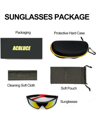 Gafas de sol deportivas ACBLUCE Kc04-09 UV400 TR90