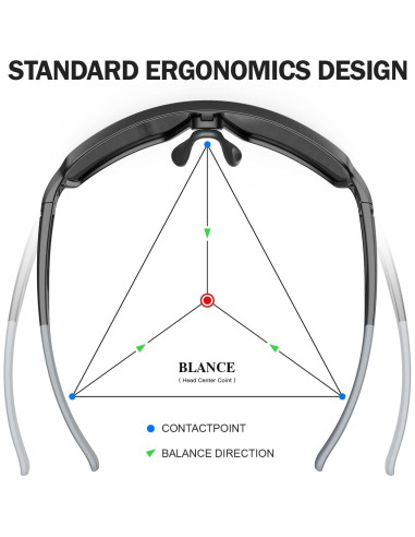 Gafas de sol deportivas ACBLUCE Kc04-09 UV400 TR90