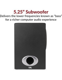 Altavoces 2.1 Cyber Acoustics CA-3810 con Subwoofer 80W 2
