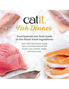 Comida Húmeda para Gatos Catit Sabor Cangrejo y Calabaza 4x320g 2