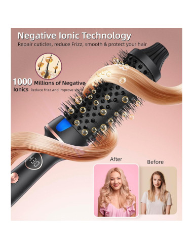 Cepillo Térmico Desalo 1.5" para Rizos Sueltos y Volumen