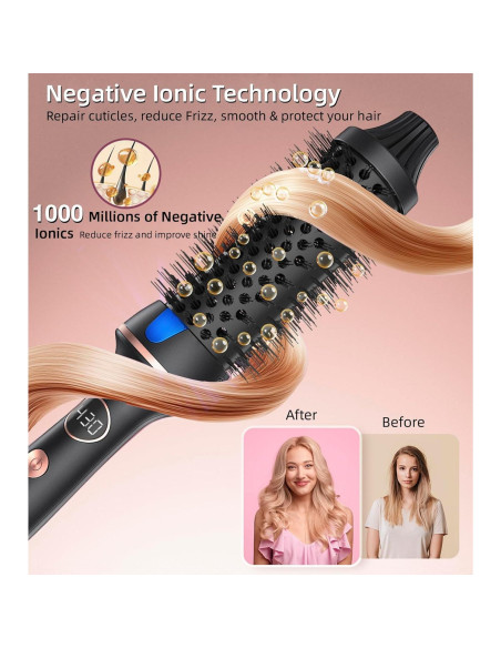 Cepillo Térmico Desalo 1.5" para Rizos Sueltos y Volumen