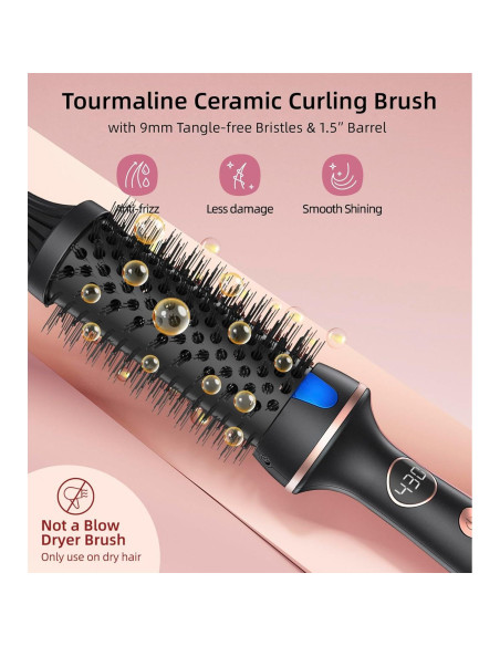 Cepillo Térmico Desalo 1.5" para Rizos Sueltos y Volumen