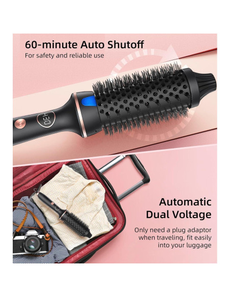 Cepillo Térmico Desalo 1.5" para Rizos Sueltos y Volumen